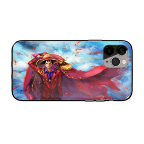 One Piece Luffy King Pirate Tempered Glass iPhone Case
