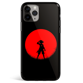 One Piece Luffy Sunset Tempered Glass iPhone Case