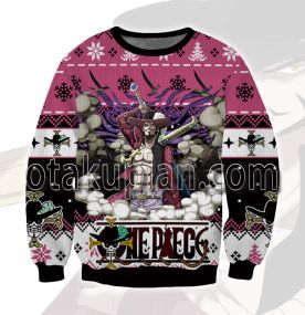 One Piece Mihawk 3D Printed Ugly Christmas Sweatshirt