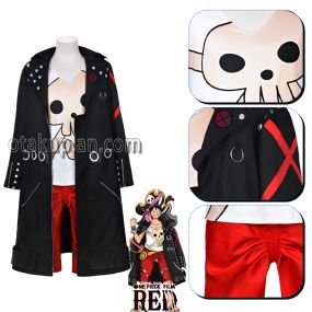 One Piece Monkey D Luffy Film Edition Red Cosplay Costume