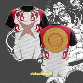 One Piece Monkey D Luffy Gear fourth Cosplay T-Shirt