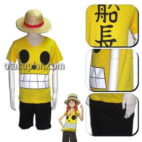 One Piece Monkey D Luffy Summer Dress Cosplay Costume