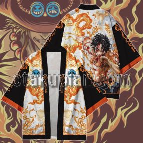 ONE PIECE Portgas D Ace Kimono Anime Cosplay Jacket