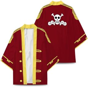One Piece Roger Kimono Custom Uniform Anime Clothes Cosplay Jacket