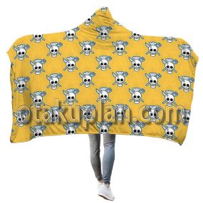 One Piece Sanji Skull Flag Hooded Blanket