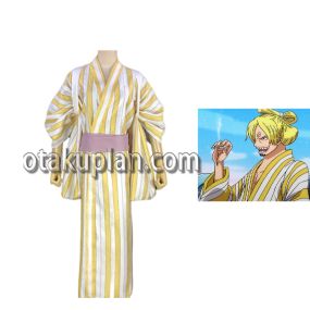 One Piece Sanji Wano Country Kimono Cosplay Costume