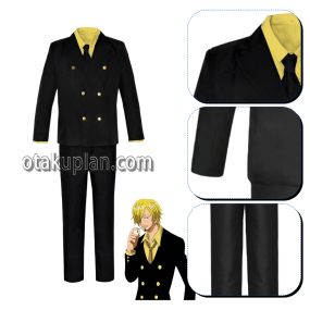 One Piece Sanji Yellow Suit Cosplay Costume