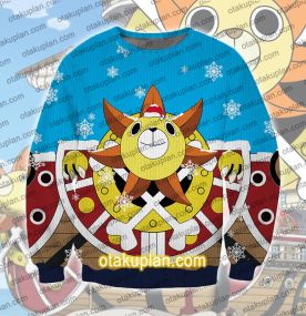 One Piece Thousand Sunny 3D Print Ugly Christmas Sweatshirt