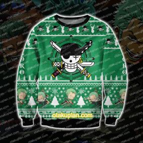 One Piece Zoro 3D Print Ugly Christmas Sweatshirt
