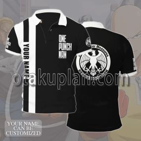 One Punch Man Hero Association Custom Name Polo Shirt
