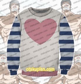 One Punch Man Puri-Puri Prisoner Sweatshirt Back Point 3D Print Ugly Christmas Sweatshirt