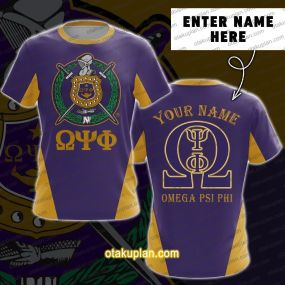 OPP Purple Gold Custom Name T-shirt