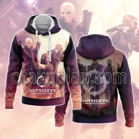 Outriders Game Wallpaper Hoodie
