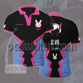 Overwatch DVa Custom Name Polo Shirt