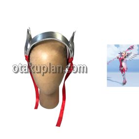Overwatch Mercy Pink Skin Head Ornament Cosplay Props