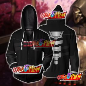 Overwatch Reaper Cosplay Zip Up Hoodie Jacket