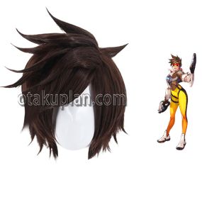 Overwatch Tracer Full Set Outfits Cosplay Wigs