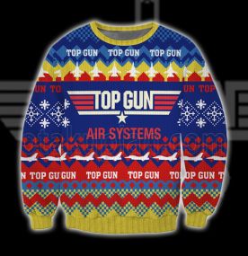 Pattern Is Full Top Gun 3D Print Ugly Christmas Sweatshirt
