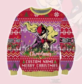 Persona 5 Ann Takamaki Custom Name Ugly Christmas Sweatshirt
