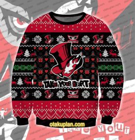 Persona 5 Take Your Heart Ugly Christmas Sweatshirt