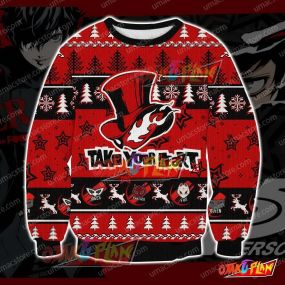 Persona 5 V1 3D Print Ugly Christmas Sweatshirt