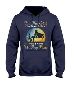 Piano - I'm The Girl Words G Hoodie