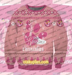 Pink Panther 3D Print Ugly Christmas Sweatshirt