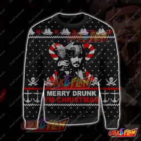 Pirates Of The Caribbean Merry 3D Print Ugly Christmas Sweatshirt
