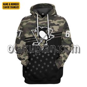 Pittsburgh Penguins Gift For Veterans Custom Name Custom Number T-Shirt Hoodie