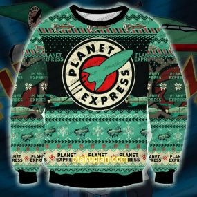 Planet Express Futurama Christmas 3D Print Ugly Sweatshirt