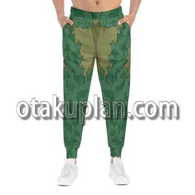 Poison Ivy Green Leaf Coat Cosplay Jogger Pants