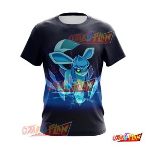 Glaceon Cool Ice Type Anime Action T-Shirt