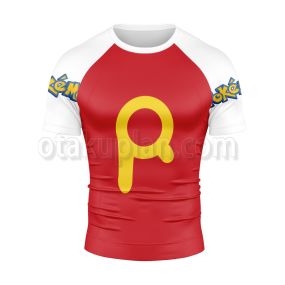 Pokemon Pocket Monster Roy Short Sleeve Compression Shirt