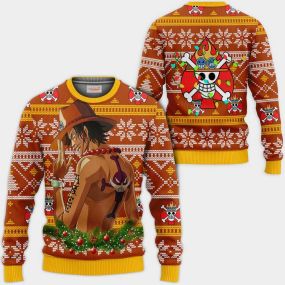 Portgas Ace Ugly Christmas Sweater One Piece 1 Hoodie Shirt
