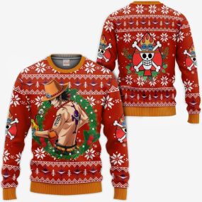 Portgas Ace Ugly Christmas Sweater One Piece Hoodie Shirt