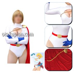 Power Girl Superhero One-Piece Tights Cosplay Costume