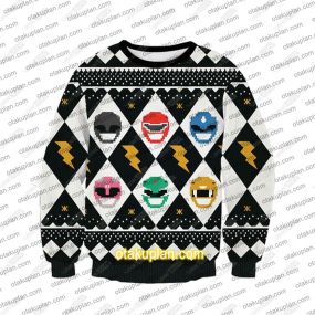 Power Rangers 2509 3D Print Ugly Christmas Sweatshirt V2