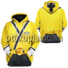 Power Rangers Samurai Yellow T-Shirt Hoodie