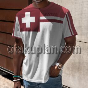 Prince Of Tennis Switzerland U-17 World Cup Team Cosplay T-shirt