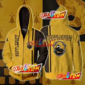 Proud To Be A Hufflepuff Harry Potter Zip Up Hoodie