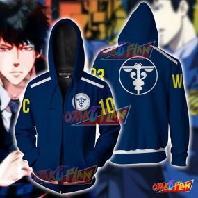 Psycho-Pass Shinya Kogami Hoodie Cosplay Jacket Zip Up
