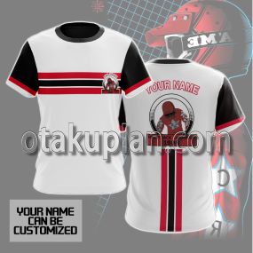 Rad Racing Red And Black Custom Name T-shirt