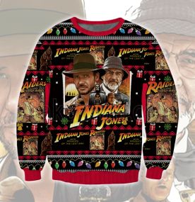 Raiders of the Lost Ark Indiana Jones 2023 3D Printed Ugly Christmas Sweatshirt