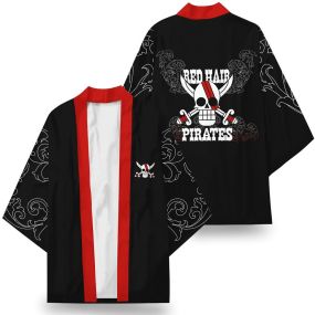 Red Hair Pirates Kimono Custom Uniform Anime Clothes Cosplay Jacket