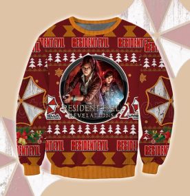 Resident Evil 2023 3D Printed Ugly Christmas Sweatshirt