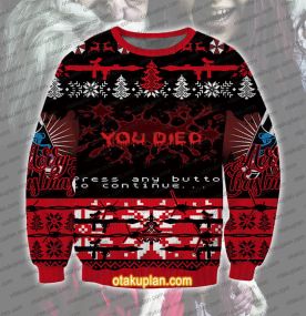Resident Evil You Died 3D Printed Ugly Christmas Sweatshirt