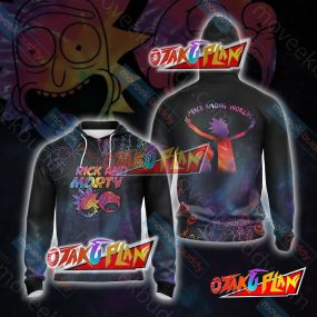 Rick and Morty Peace Among Worlds Unisex Zip Up Hoodie