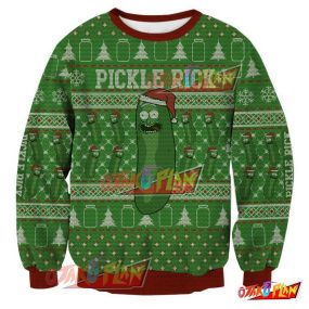 Rick And Morty RMPR V3 Knitting Pattern 3D Print Ugly Christmas Sweatshirt