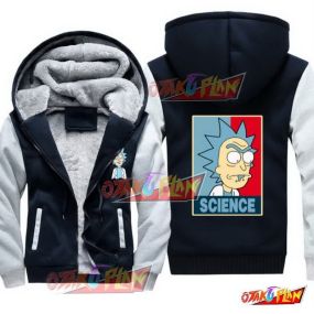 Rick And Morty Science Fleece Winter Jacket