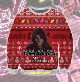 Rise of the Tomb Raider 3D Printed Ugly Christmas Sweatshirt